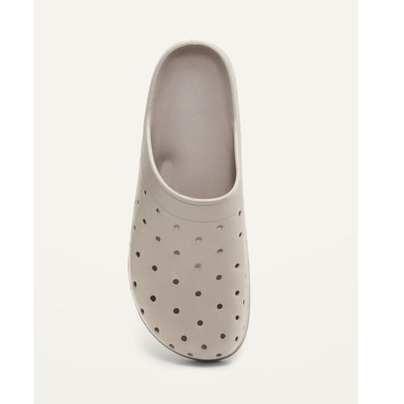 Old Navy Women's Cream Perforated Clog Shoes Size 9 - Picture 2 of 5